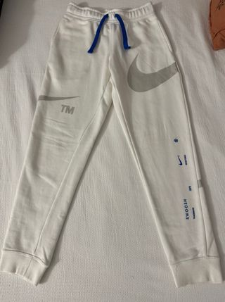 Pantalón chándal felpa Nike blanco 
nin@
talla s