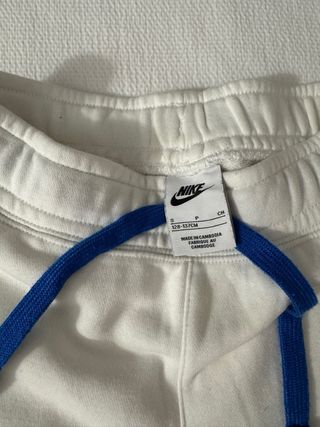 Pantalón chándal felpa Nike blanco 
nin@
talla s