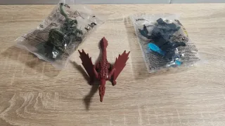 3 Figuras Dragones Burger King