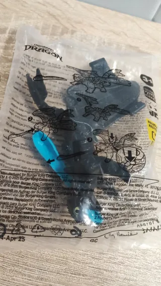 3 Figuras Dragones Burger King