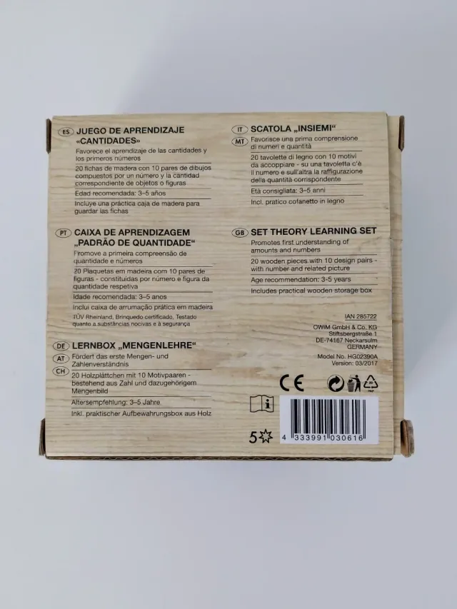 Juego de aprendizaje. Cantidades. Playtive. Junior