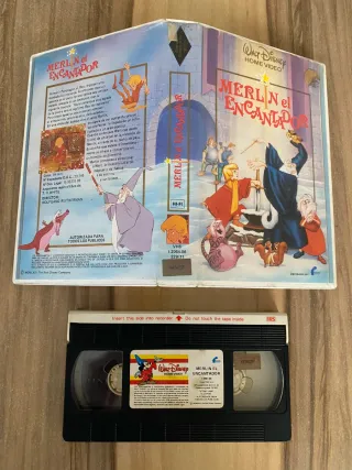 Vhs Merlin el Encantador Disney primera edicion
