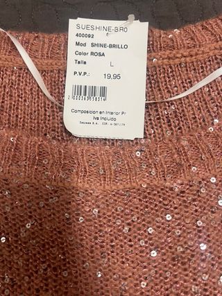 Jersey lentejuelas Vero Moda talla única