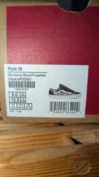 Vans Old Skool Bandana Calaveras Azul/Negro Talla