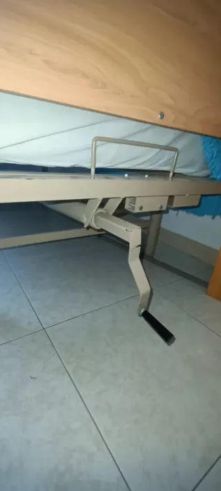 Cama articulada con barandilla