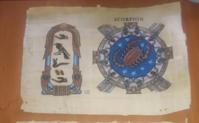 Papiro Egipcio Original - Escorpión