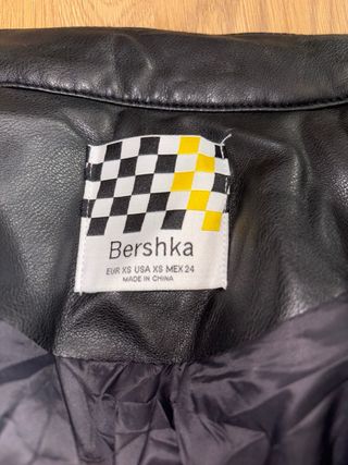 Chaqueta de cuero estilo racing