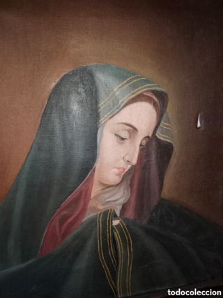 Cuadro Óleo Virgen Dolorosa....