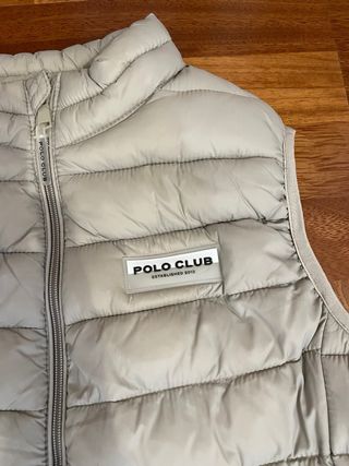 Chaleco Polo Club Beige Mujer