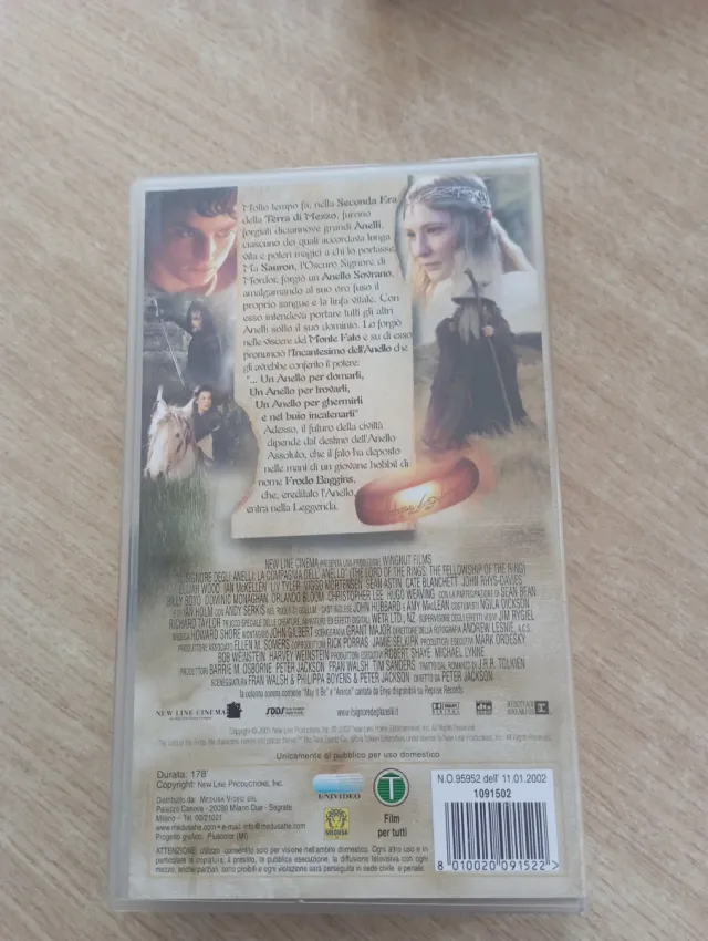 Il Signore degli Anelli VHS - La Compagnia dell'An