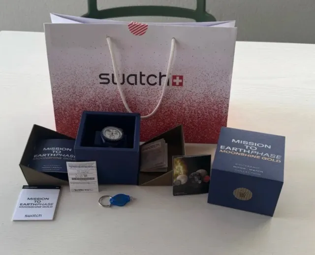 Swatch Mission to Earthphase Moonshine Gold