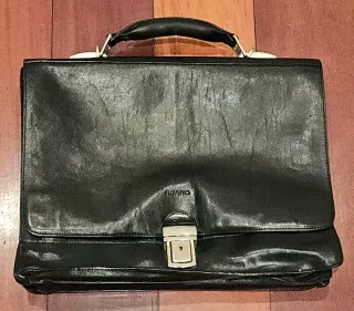 Maletín de cuero RUANO negro