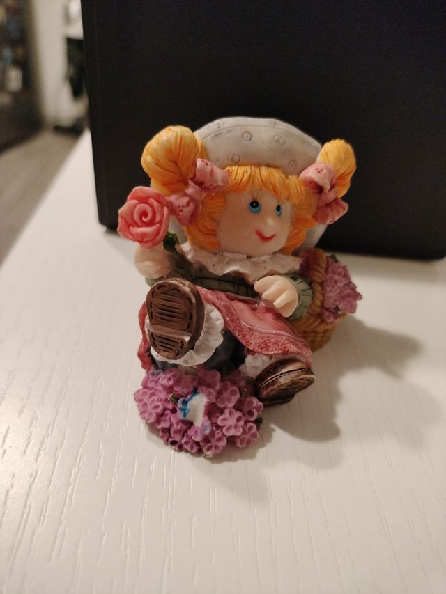 Set 2 statuine orsacchiotti e bambina