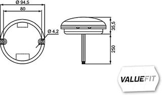 HELLA 2SD 357 028-001 Piloto Trasero