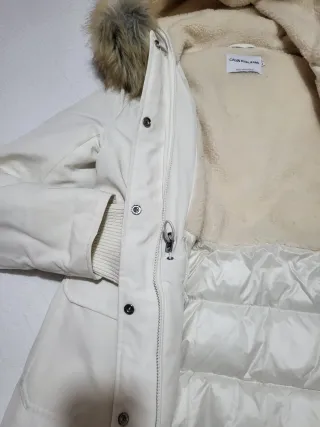 Anorak Calvin Klein Jeans Beige con Capucha