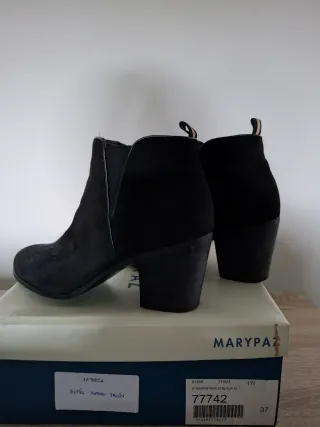 Botín Tacón Negro Mujer Talla 37