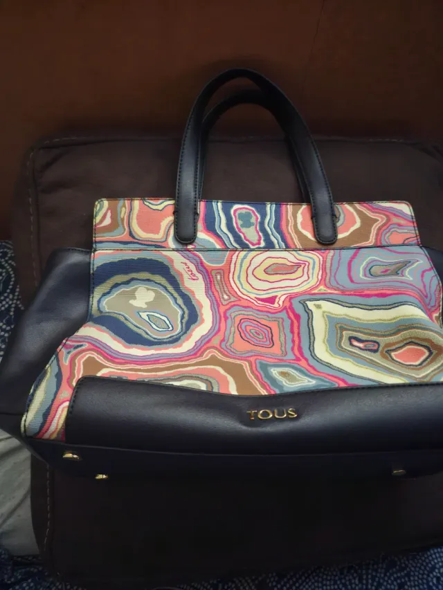 Bolso Tous Negro y Multicolor