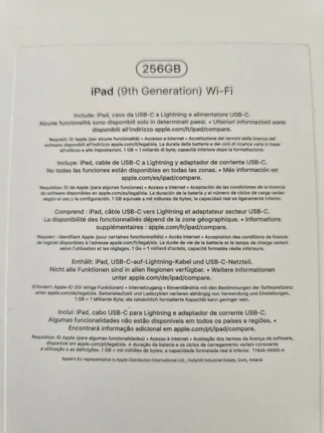 iPad 9 256GB Space Gray