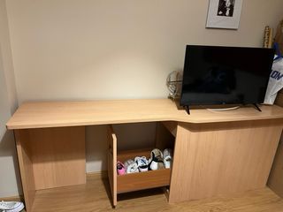 Conjunto Muebles Oficina Madera Beige