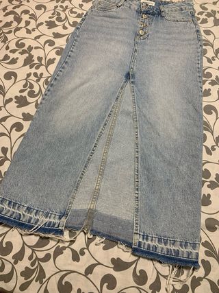Falda larga denim Brownie talla 32
