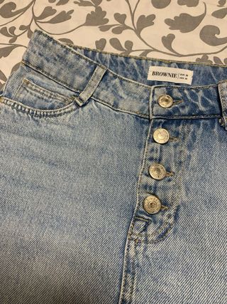 Falda larga denim Brownie talla 32