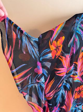 Kimono Sfera con stampa floreale taglia unica