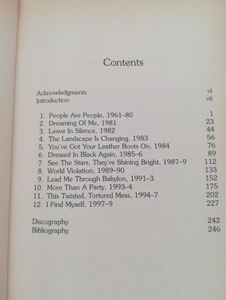 Libro biografía DEPECHE MODE en inglés