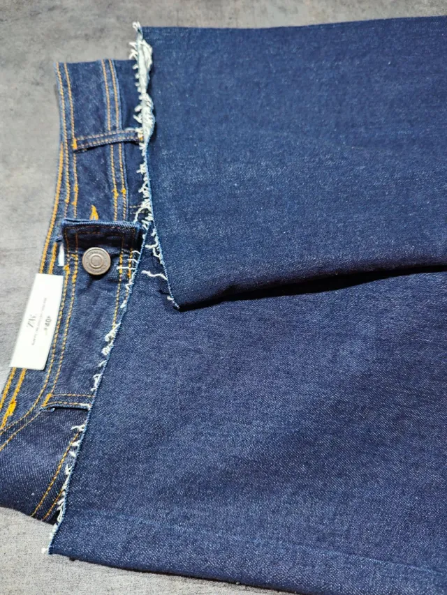 Pantalón vaquero Zara pierna ancha talla 40 