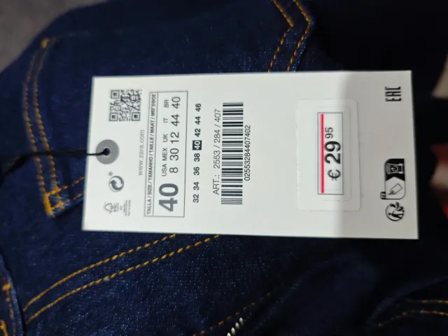 Pantalón vaquero Zara pierna ancha talla 40 