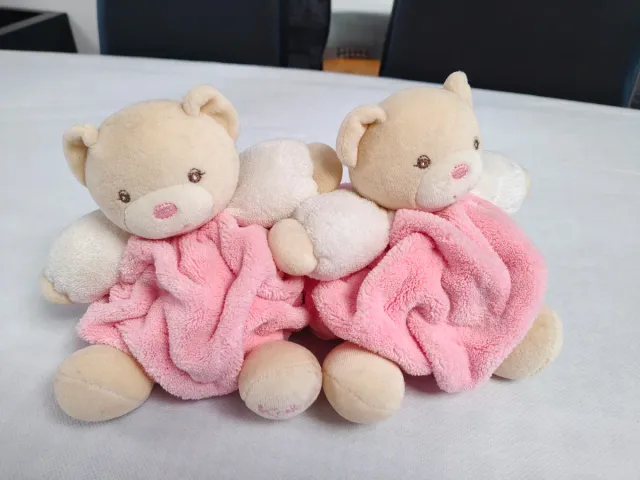 2 Peluches Osito Blanditos Rosas