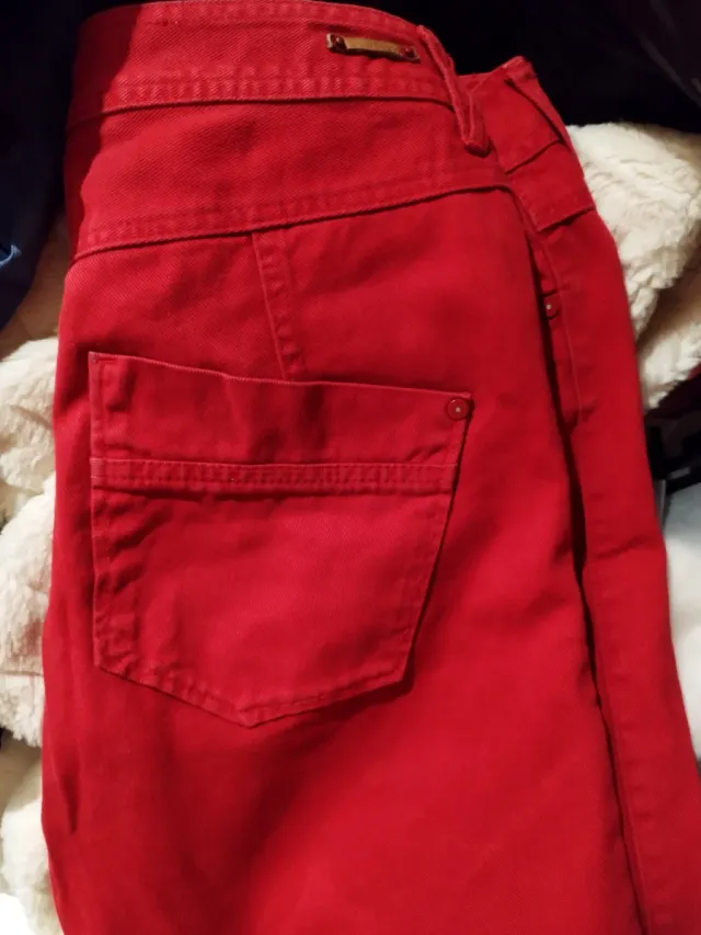 Pantalones cortos rojos mujer talla 44