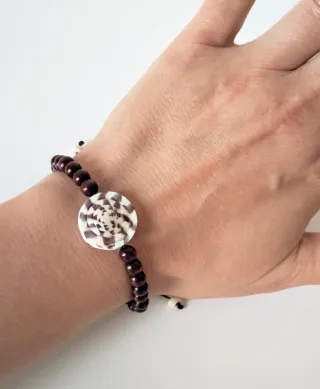 Bracciale conchiglia e perline