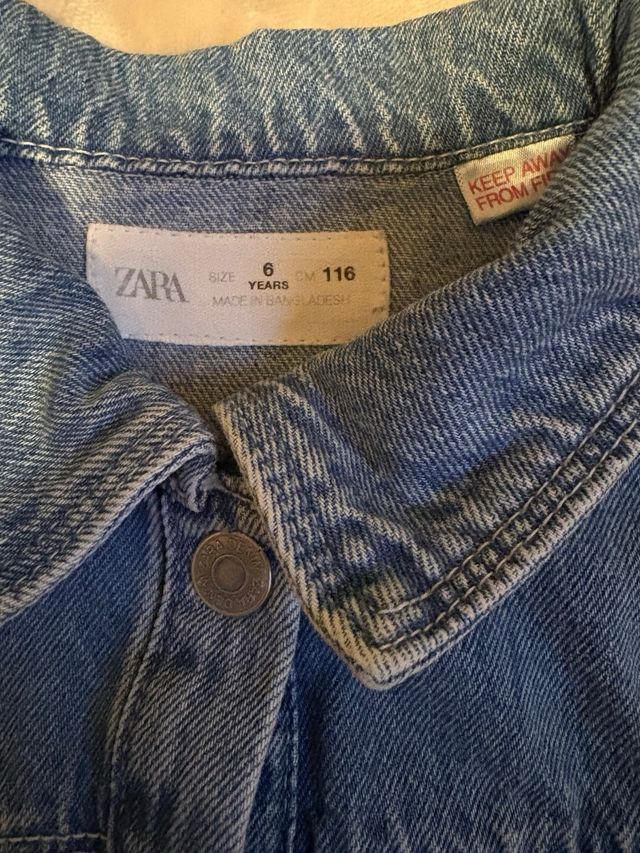 Vestido vaquero Zara niña talla 6