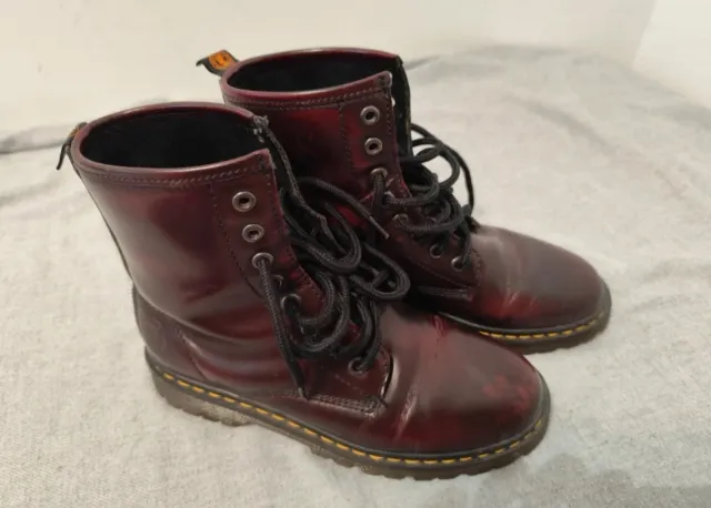 Borcegos Botines Burdeos Piel