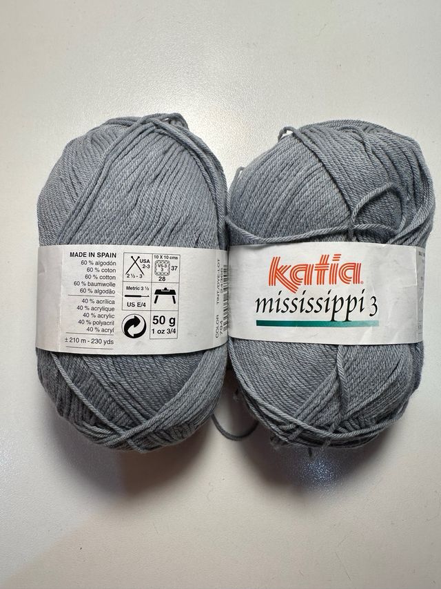 2 palline di Katia Mississippi 3 Grey