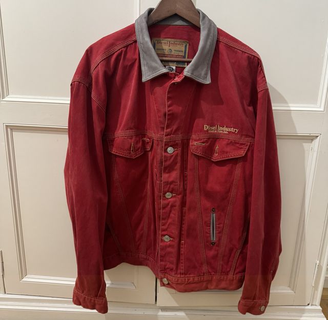 Cazadora Vaquera Diesel Denver Roja Talla XL