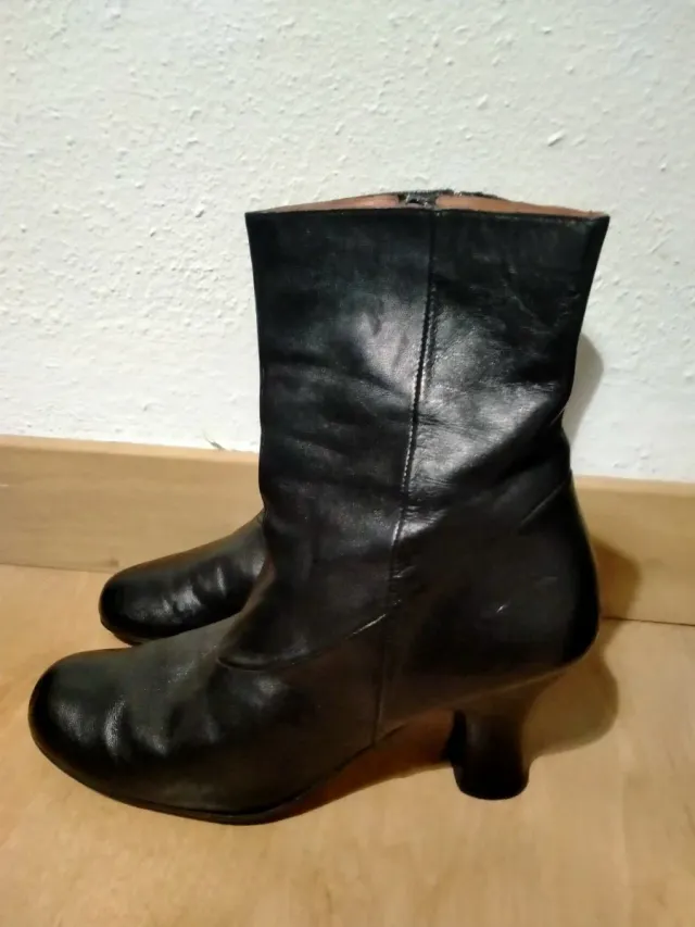 Botines piel tacón mujer talla 37