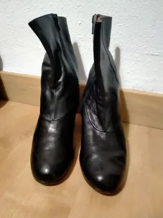 Botines piel tacón mujer talla 37