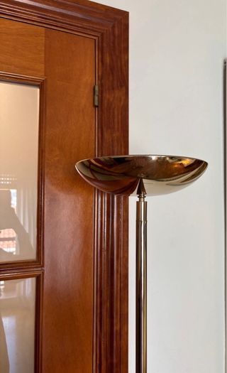 Lámpara de pie salón metal y plástico