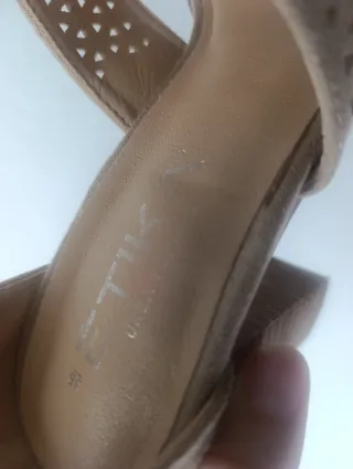 Botines Beige Talla 38