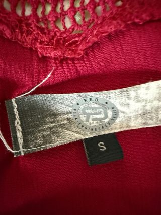 Camiseta tirantes degradado morado/rojo