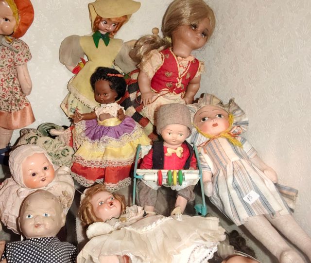 OFFERTA! Lotto di 4 bambole antiche