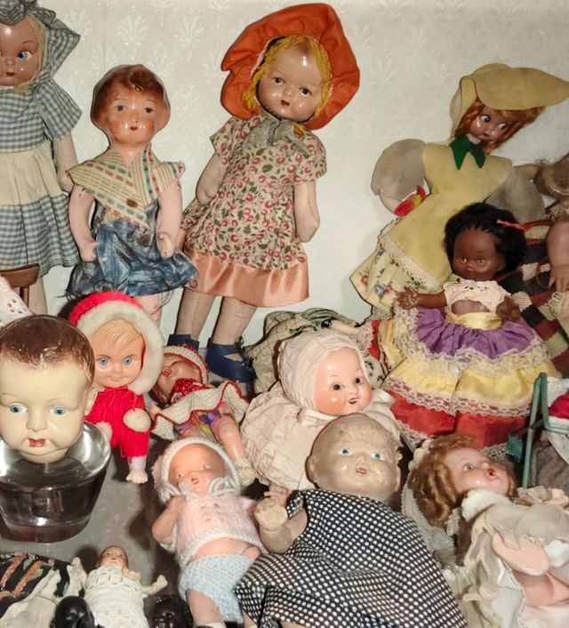 OFFERTA! Lotto di 4 bambole antiche