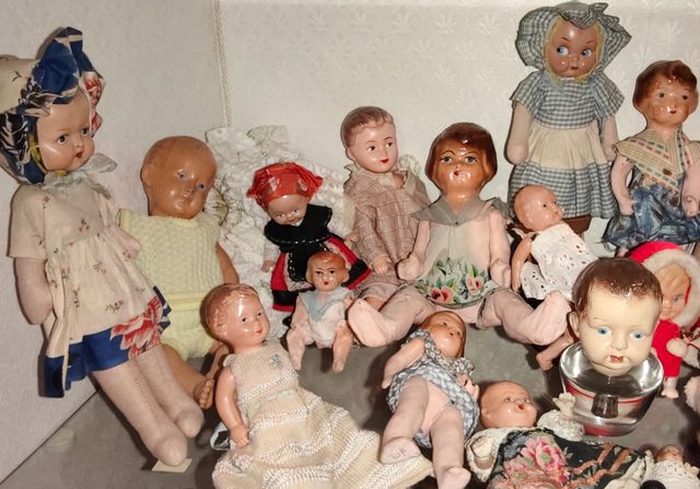 OFFERTA! Lotto di 4 bambole antiche