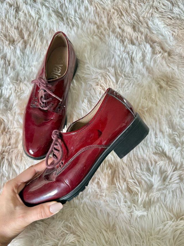 Mocasines Mujer Burdeos