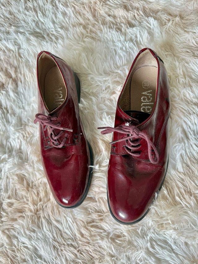 Mocasines Mujer Burdeos