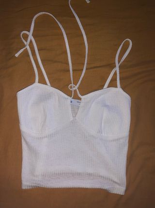 Top mujer blanco tirantes