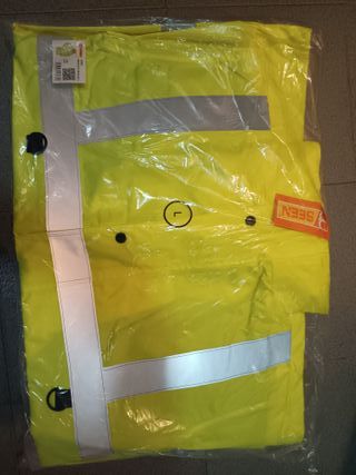 Abrigo Chubasquero Impermeable Naranja