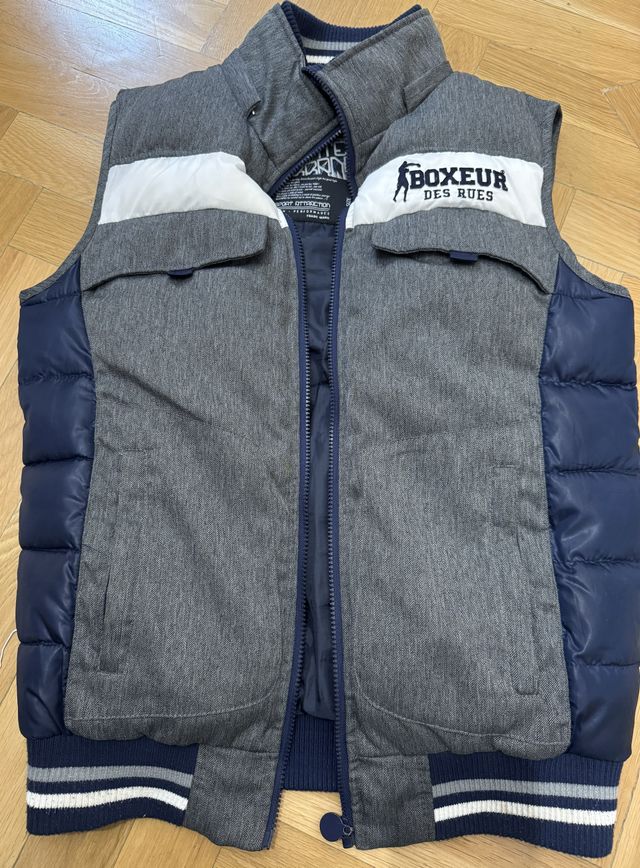Chaleco Boxeur Des Rues Gris y Azul