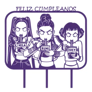 Decoración Feliz Cumpleaños K-Pop!